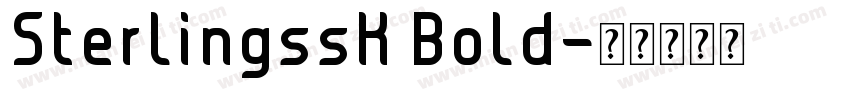 SterlingssK Bold字体转换